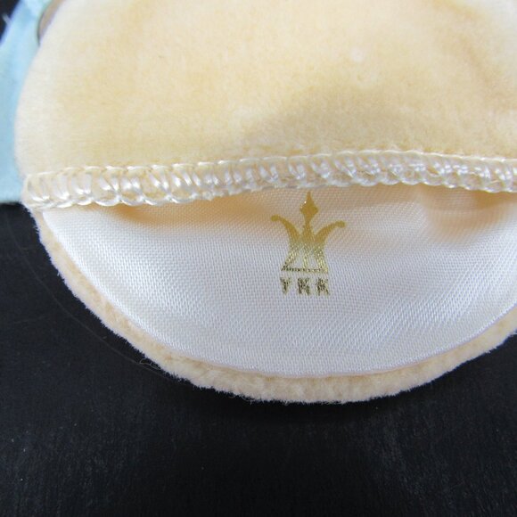 Vintage Women's Powder Compact with Powder Puff Gold Tone Cabin Waterwheel Scene - Picture 4 of 8